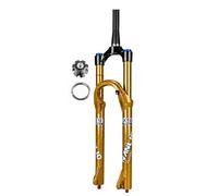 26" 27,5" 29" Horquilla De Suspensión De Bicicleta De Montaña Recta/cónica De 1-1/8" Freno De Disco Recorrido 140mm Horquilla Delantera De Liberación Rápida De 9*100mm Amortiguación(Tapered,27.5")