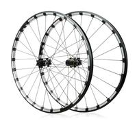 26/27,5/29" Juego De Ruedas De Bicicleta De Montaña 24H Llanta De Aleación De Aluminio Ruedas Delantera Y Trasera Eje Pasante Bujes Freno De Disco para Cassette 7-12s(Schwarz,29" Front+Rear)