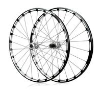 26/27,5/29" Juego De Ruedas De Bicicleta De Montaña 24H Llanta De Aleación De Aluminio Ruedas Delantera Y Trasera Eje Pasante Bujes Freno De Disco para Cassette 7-12s(Silver,27.5" Front+Rear)