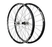 26" 27,5" 29" Juego De Ruedas MTB De Freno De Disco Llantas De Aleación De Aluminio Llantas Delanteras Y Traseras De Bici De Montaña Eje Pasante 15×100/12×142mm 7-12 Velocidades(Silver,27.5")