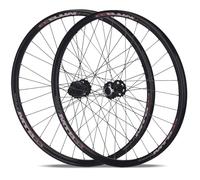 26" 27.5" 29" Juego De Ruedas MTB Freno De Disco Eje Pasante Boost Ruedas Delantera Y Trasera 110 X 15/148 X 12mm Bujes 32H para Cassette De 7-12 Velocidades(Black,26'')