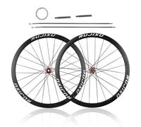 26 27,5 29 Pulgadas Juego De Ruedas Boost De MTB 15 * 110/12 * 148mm Eje Pasante Rueda Delantera Y Trasera Bloqueo Central Llantas De Doble Pared De Aluminio, Casete De 8-11 Velocidades(Rot,27.5")
