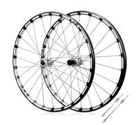 26/27,5/29 Pulgadas Juego De Ruedas De Bicicleta De Montaña Llanta De Aleación De Aluminio Freno De Disco Rueda Delantera Y Trasera De Liberación Rápida para Cassette 7-12s(Silver,29" Front+Rear)