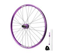 26/27,5/29'' Rueda para Bicicleta De Montaña QR Delantera 9 X 100mm Trasera 10 X 135mm Llantas De Aleación De Aluminio Freno De Disco Bujes 32H para 8-12 Velocidades(Purple,27.5'' Rear)