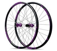 26/27,5/29in Juego De Ruedas para Bicicleta De Montaña CentroBloqueo Freno De Disco 28H Bujes Delantero Y Trasero para Cassette De 8/9/10/11/12 Velocidades(Purple,29in)
