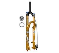 26 27,5 29pulgadas Horquilla De Suspensión De Bicicleta De Montaña Horquilla Delantera Con Freno De Disco Recorrido 140mm Horquilla De Aire Recta De 1-1/8" Ajuste De Amortiguación 9*100mm QR(26")