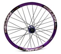 26/27,5in Rueda Trasera para Bicicleta De Montaña Eje Trasero Freno De Disco Buje 32H para Cassette De 7-12 Velocidades Llanta De Aleación De Aluminio(Purple-Blue,27.5''-12x142mm)