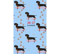 26-27 Planner: 2-Year Appointment Book Pocket Size from January 2026 to December 2027 with Funny Dachshunds Cover / 24 Months of Monthly Personalized Plan and Organizer Includes Holidays