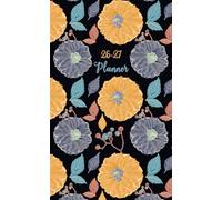 26-27 Planner: Simple At-a-Glance 2-Year Schedule Organizer & Agenda with Dahlia Flower Cover for Purse | 24 Months Monthly from January 2026 to December 2027, Including Federal Holidays
