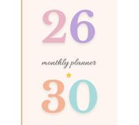 26 - 30 Monthly Planner: Large 8.5×11 Inch Agenda | January 2026 - December 2030 | Soft Minimalist Pastel Cover | for Women, Girls & Adults