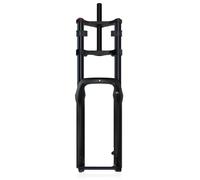 26'' 5,0 Fat Bike Horquilla De Suspensión Air Recorrido 190mm Ajuste De Rebote, Distancia Entre Ejes 150mm, Eje Pasante 15mm Doble Corona Bicicleta Horquilla Delantera Para MTB, E-bike(Black no-logo)