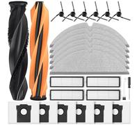 26 accesorios para robot aspirador Dreame D20 Pro Plus / D20 Plus, piezas de repuesto con 2 cepillos principales, 6 bolsas para el polvo, 6 toallitas, 4 filtros HEPA, 6 cepillos laterales, 1 cepillo