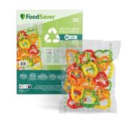 FoodSaver bolsas de envasado al vacío |Reciclables y reutilizables |Mantiene los alimentos frescos hasta 5 veces más tiempo | Sin BPA |26 bolsas para congelar y cocer a fuego lento (28cm×35 cm; 3,78l)