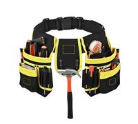 26 Bolsillos Cinturon Herramientas, Magnética, Bolsa Herramientas Mochila Electricista, Ajustable, Desmontable, Porta Herramientas Cintura, Portaherramientas para Hombres Carpintero Construcción