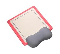 (26 cmx21 cm, Rose Red) Ergonomic Mouse Pad Portable Gift Creative Fashion with Cushioned Wrist Rest Yellow