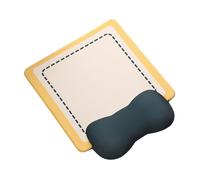 (26 cmx21 cm, Yellow) Ergonomic Mouse Pad Portable Gift Creative Fashion with Cushioned Wrist Rest Yellow