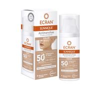Ecran Sunnique - Fluido Protector Solar SPF 50+, con Color, Antimanchas, Protege de Quemaduras, Corrige Imperfecciones, Unifica el Tono de la Piel, Fórmula con VitEox 80 - 50 ml
