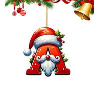 26 letras para decoración de árbol de Navidad, colgantes de letras de Navidad, colgantes de árbol de Navidad, adornos de Navidad personalizados, letras del alfabeto de Navidad para árbol de Navidad