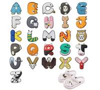 26 Piezas Alfileres de Zapatos con Letras, Alfileres de Zapatos para Enfermera Medicina Etiquetas de Zapatos, Adornos de Zapatos, Accesorios de Alfileres de Zapatos para Decoración de Zapatos DIY