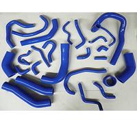 26 piezas de silicona intercooler radiador turbo tubo refrigerante manguera para Toyo-ta Supra MK3 A70 Series MA70 7MGT 7MGTE Turbo 3.0L 1986-1992 (azul)