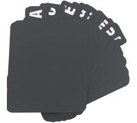 26 piezas Organizador discos vinilo, separadores alfabeticos A-Z, organizador de vinilos CDs y organizador dvd de plástico y organizador vinilos con Alfabeto