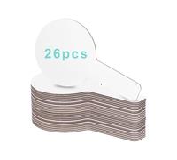 26 piezas Paletas de subasta, 23*13CM, Pizarras blancas pequeñas, Mini pizarras blancas portátiles, Mini pizarras blancas de doble cara, tablero de subasta para estudiantes, aulas, juegos de votación