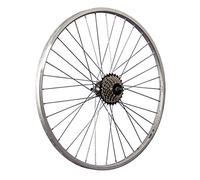 26 Pulgadas Rueda Trasera Bici piñón Rueda Libre 7 Plateado