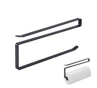 26 X 1,3 X 10 cm Rollo de Papel Toalla de Papel Titular, Sin Perforación bajo Armario Rack Soporte, Dispensador Metal Film de Plástico para Cocina y baño