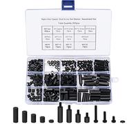 260 Pcs M3 Entretoise Vis Écrou Standoff Hex Assortiment Kit, M3 Entretoise Vis Écrou Pilier Fileté Nylon Mâle à Femelle pour Circuit Électrique Machine Matériel de Montage