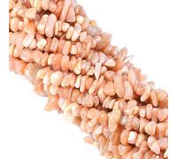 260 piezas de cuentas de cristal de piedra de sol natural de 5 mm a 8 mm irregulares con agujeros para hacer joyería DIY para pulseras, collares, pendientes, manualidades 61 cm