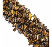 260 piezas de cuentas naturales de ojo de tigre de 5 mm a 8 mm con agujeros, cuentas de cristal irregulares para bricolaje, pulseras, collares, pendientes, joyería, manualidades, 81 cm