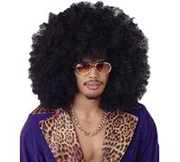 260g XXL AFRO Peluca Rizada Peluca Afro Negra Carnaval Carnaval negro