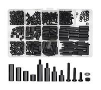 260Pcs Juego de Tornillos,Nylon M3 Separador Espaciador Tornillo Tuerca Kit,Juego de Surtido de Tuercas para Montaje Entre Placas de Circuito PCB