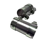 265-813 - Acoplamiento universal de tubo de escape + doble abrazadera de manguera 125 mm Longitud [Ø 45 mm]