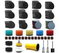 268 unidades de discos de lija de 25 mm, juego de almohadillas de lijado para herramientas eléctricas Dremel, juego de hojas de lija de grano 60 - 10000 grano para madera, pintura de coche, pulido de