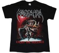 2688 MASSACRA Enjoy The Violence Death Thrash Metal LOUDBLAST New Black T-Tshirts Camisetas y Tops(XX-Large)