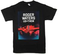 2688 Roger Waters Us and Them Front Print Black T Shirt New Merch Tour(X-Large)