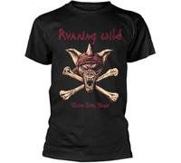 2688 Running Wild 'Under Jolly Roger (Crossbones) (Black) T-Shirt - New(Large)