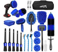 26Pcs Car Detailing Brush Set, Car Detailing Kit, Car Detailing Brushes, Car Cleaning Kit, Car Windshield Cleaning Tool, Professional Car Care Kit - Car Wash Brush Kit for Interior Exterior Wheels
