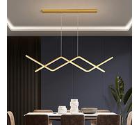 26W LED Linear Pendant Lamp Dimmable Chandelier 3000K//6000K Metal Ceiling Lighting Adjustable Hanging Light Fixture for Office Workbench Area
