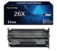 26X Tóner Compatible para HP 26X CF226X 26A CF226A para HP LaserJet Pro M402d M402dn M402dne M402dw M402n MFP M426fdn M426fdw Impresoras,Black-1 Pack