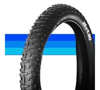 26x4,8 Neumático de Bicicleta, Neumático de Fat Bike 26-4,8 Con Cámara Diseño de Onda Agresiva Compuesto Doble 26 4,8 210 kPa 30 PSI para Bicicleta Eléctrica Nieve Arena Playa