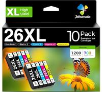 26XL Cartuchos de Tinta para Epson 26 26XL para Epson Expression Premium XP-510 XP-520 XP-600 XP-605 XP-610 XP-615 XP-620 XP-625 XP-700 XP-710 XP-720 XP-800 XP-810 XP-820