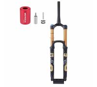 27,5/29" Horquilla De Suspensión De Bici De Montaña Recorrido 120/140/160/180mm Freno De Disco Cónico De 1-1/2" AM Enduro Horquilla Delantera De Eje Pasante 15*110mm Amortiguación(27.5" gold,120mm)