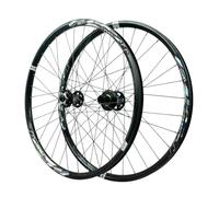 27,5/29 Pulgadas Juego De Llanta para Bici De Montaña 26" Delantera 15x110mm Trasera 12x148mm Eje Pasante, Compatible con HG 8-12 Velocidades 24" Ruedas Boost con Freno De Disco(Black,29")
