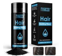 27.5 g Fibras Capilares, Fibras Capilares de Queratina para Cabello, Para Disimular Calvicie, Cabello Completo en Segundos, Para adelgazamiento del cabello, resistente al agua (Negro)