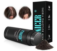 27.5G Fibras Capilares,Hair Fiber-Microfibras en Polvo para Disimular Calvicie y Aumentar el volumen,Lena y engrosa su Cabello,Cabello completo en segundos,Para Mujeres y Hombres(Castaño Oscuro)