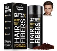 27.5G Fibras Capilares, Hair Fiber, Polvo Voluminizador para el Pelo, Polvos Volumen Texturizantes, Llena y engrosa su Cabello, Para Mujeres y Hombres, Ligero, No Pegajoso(Marrón Oscuro)