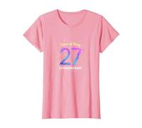 27 años de ser extraordinario Regalo de cumpleaños Camiseta, Mujer, Rosado, XL