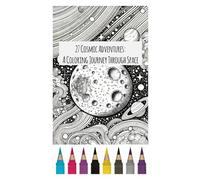 27 Cosmic Adventures: A Coloring Journey Through Space